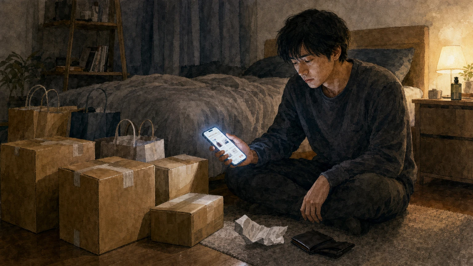 浪費しやすく貯金できない人の性格を解説する画像