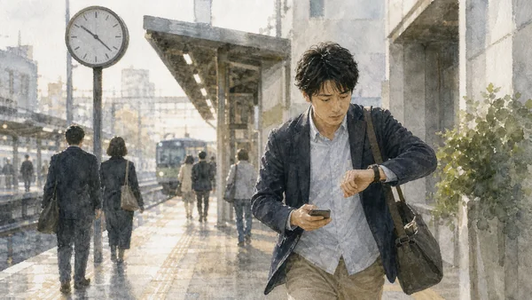 遅刻しやすい人の性格をビッグファイブで解説する画像