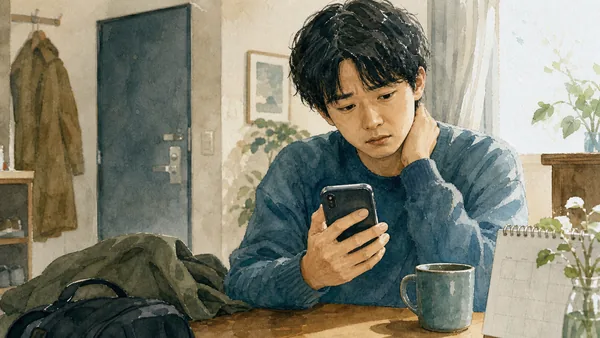 ドタキャンする人の心理をビッグファイブで解説する水彩風の画像
