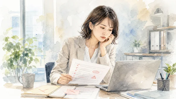 仕事でミスが多い人の性格を解説する画像