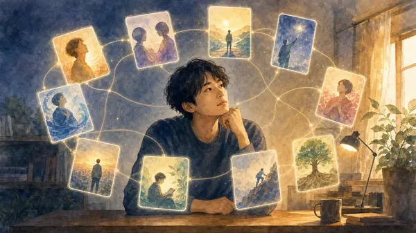 総合レポートとは 10種類の診断が一つの人物像に収束する仕組みを解説する画像